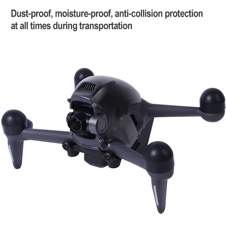 Sunnylife FV-Q9308 4 PCS Motor Protective Cover Motors Silicone Cap Protector for DJI FPV (Black) - free shipping - PMC TechLife - Order now!