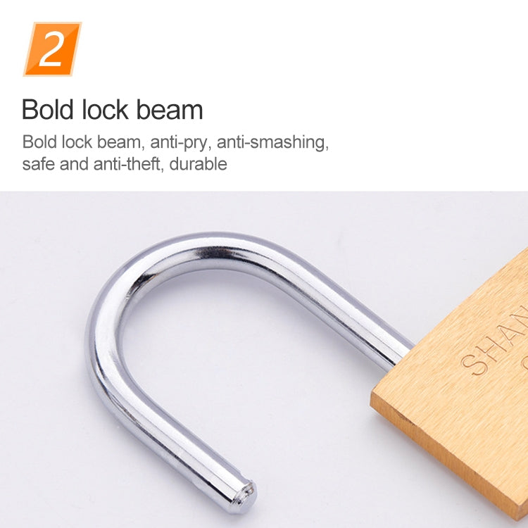 Copper Padlock Small Lock, Style: Short Lock Beam, 30mm Not Open - Padlocks by PMC TechLife | Online Shopping South Africa | PMC TechLife