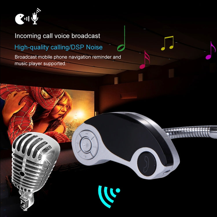 GT86 Dual USB Charger Car Bluetooth FM Transmitter Kit, Support LCD Display / TF Card Music Play / Hands-free(Silver) - Bluetooth Car Kits by PMC TechLife | Online Shopping South Africa | PMC TechLife | Buy Now Pay Later Mobicred