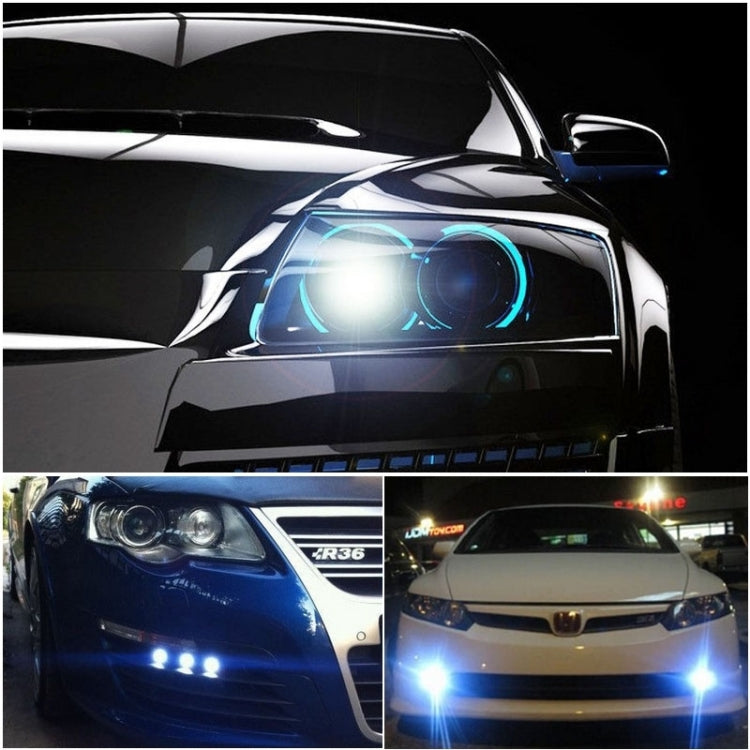2 PCS 2.5 inch DC12-24V 10W 900LM 6500K Car Angel Eyes Fog Lamp Foglight, Cable Length: 20cm(White Light + White Light) - Fog / Driving Lights by PMC TechLife | Online Shopping South Africa | PMC TechLife | Buy Now Pay Later Mobicred