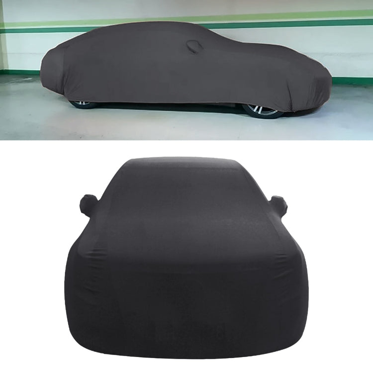 Anti-Dust Anti-UV Heat-insulating Elastic Force Cotton Car Cover for Sedan Car, Size: S, 4.3m~4.65m (Black) - PE Material by PMC TechLife | Online Shopping South Africa | PMC TechLife | Buy Now Pay Later Mobicred