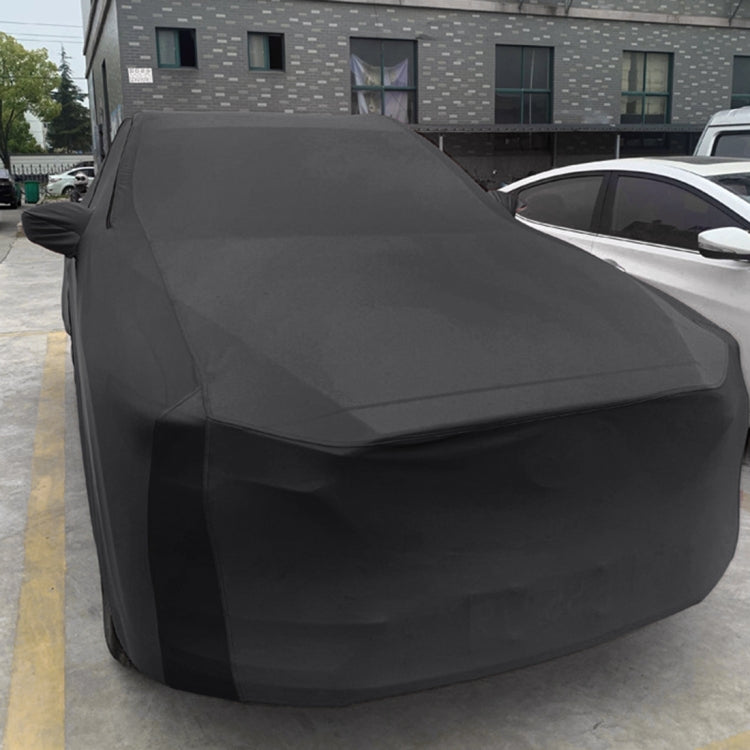Anti-Dust Anti-UV Heat-insulating Elastic Force Cotton Car Cover for SUV, Size: L, 4.78m~5.04m(Black) - PE Material by PMC TechLife | Online Shopping South Africa | PMC TechLife | Buy Now Pay Later Mobicred