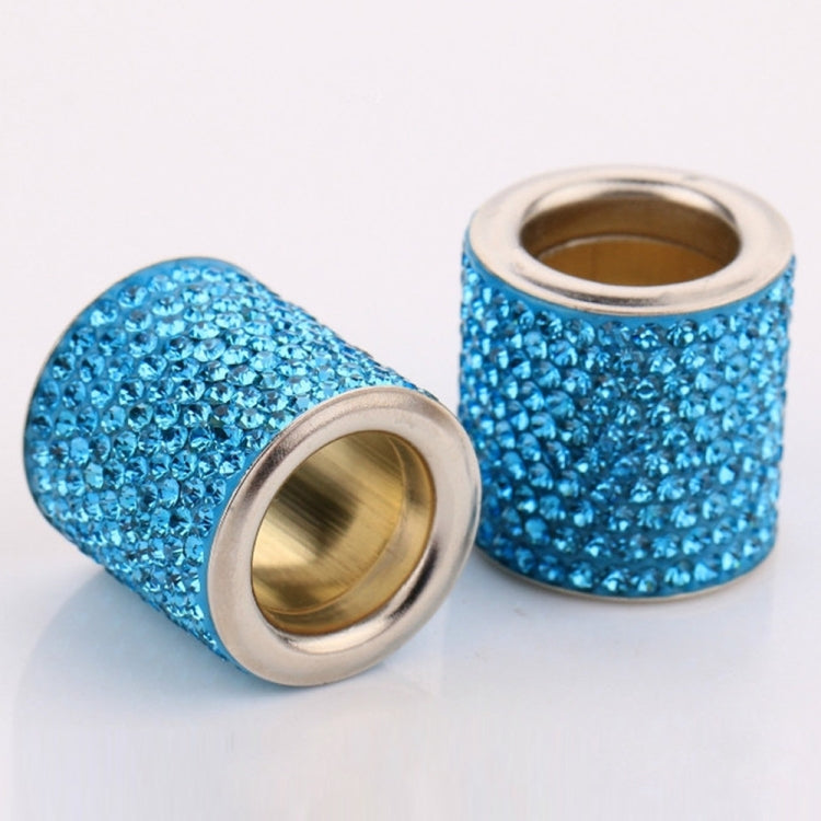 4 PCS Car Crystal Head Pillow Modified Decoration (Lake Blue) - Seat Accessories by PMC TechLife | Online Shopping South Africa | PMC TechLife | Buy Now Pay Later Mobicred