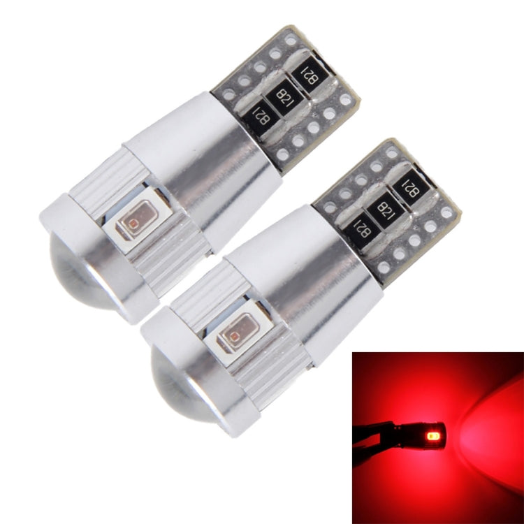 2 PCS T10 3W 6 SMD-5630 LEDs Error-Free Canbus Car Clearance Lights Lamp, DC 12V(Red Light) - Clearance Lights by PMC TechLife | Online Shopping South Africa | PMC TechLife | Buy Now Pay Later Mobicred