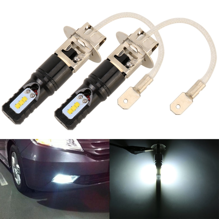 2 PCS H3 DC12V / 4.5W / 6000K / 360LM Car LED Fog Light with 6 CSP Lamp Beads, White Light (Black) - Fog / Driving Lights by PMC TechLife | Online Shopping South Africa | PMC TechLife | Buy Now Pay Later Mobicred