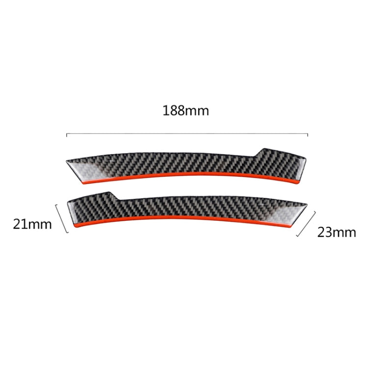 2 PCS Car Carbon Fiber Rearview Mirror Anti-collision Strip Protection Guards Trims Stickers for Mercedes-Benz - Anti Collision Sticker by PMC Jewellery | Online Shopping South Africa | PMC Jewellery | Buy Now Pay Later Mobicred