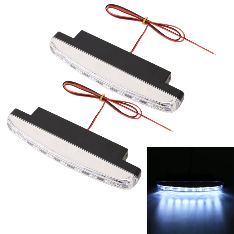 1 Pair DC9-16V 2W 120LM 7000K 8 SMD-5050-LEDs Circular Car DRL&Turn Light - Running Lights by PMC TechLife | Online Shopping South Africa | PMC TechLife | Buy Now Pay Later Mobicred
