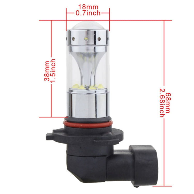 2 PCS 9006 60W 1200 LM 6000K Car Fog Lights with 12 XB-D LED Lamps, DC 12V (White Light) - Fog / Driving Lights by PMC TechLife | Online Shopping South Africa | PMC TechLife | Buy Now Pay Later Mobicred