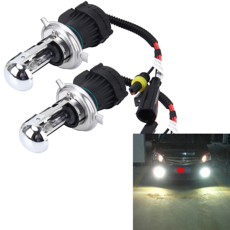 2 PCS H4 55W 4300K HID Bulbs Xenon Lights Lamps, AC 12V - Xenon Lights by PMC TechLife | Online Shopping South Africa | PMC TechLife | Buy Now Pay Later Mobicred