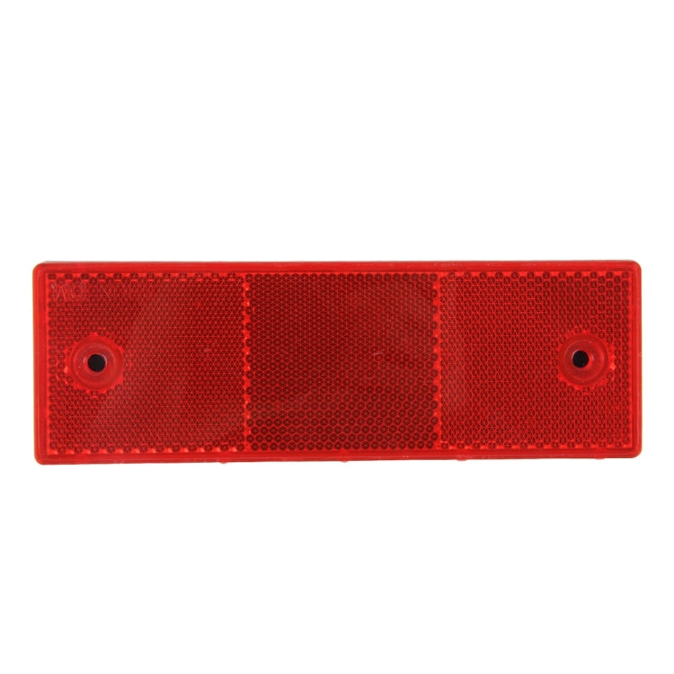 10 PCS Car Rear Bumper Warning Plastic Reflector and Sign(Red) - Reflective Material by PMC TechLife | Online Shopping South Africa | PMC TechLife | Buy Now Pay Later Mobicred