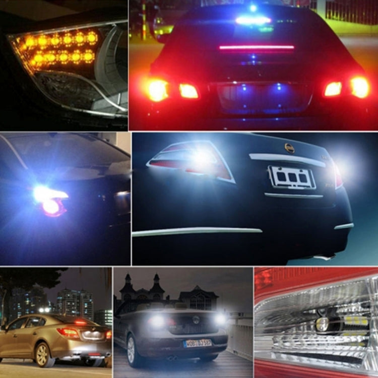 2 PCS 1156/BA15S/BAU15S 10W 1000LM 6000K White + Yellow Light DRL&Turn Light with 20 SMD-5730-LED Lamps���DC 12-24V - Arrow Turn Lights by PMC TechLife | Online Shopping South Africa | PMC TechLife | Buy Now Pay Later Mobicred