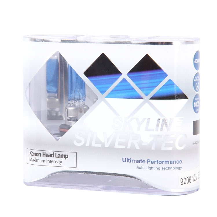 2 PCS 9006  Halogen Head Lamp 12V 100W 2400 LM 5000K Warm White Light - Halogen Lights by PMC TechLife | Online Shopping South Africa | PMC TechLife | Buy Now Pay Later Mobicred