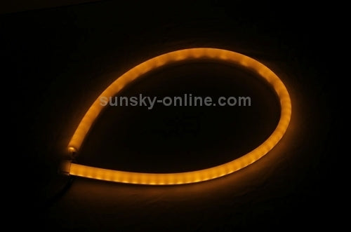 2 PCS 12V Car Daytime Running Lights Soft Article Lamp, White + Yellow Light, Length: 85cm - Running Lights by PMC TechLife | Online Shopping South Africa | PMC TechLife | Buy Now Pay Later Mobicred