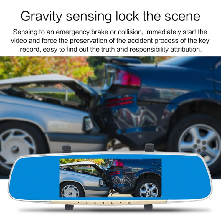 V100 7 inch LCD Touch Screen Rear View Mirror Car Recorder with Separate Camera, 170 Degree Wide Angle Viewing, Support Night Vision / Loop Video / Motion Detection / G-Sensor / TF Card - Car DVRs by PMC TechLife | Online Shopping South Africa | PMC TechLife | Buy Now Pay Later Mobicred