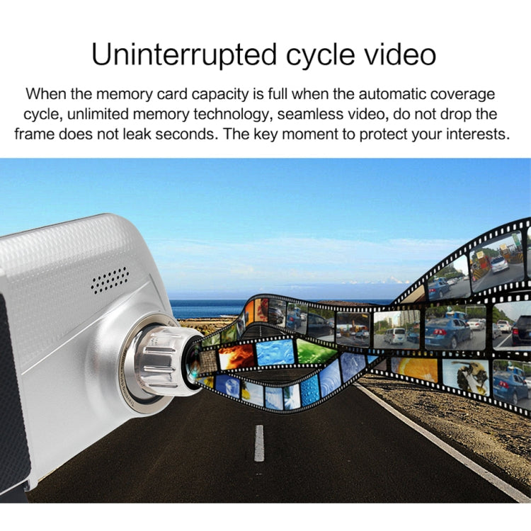 V100 7 inch LCD Touch Screen Rear View Mirror Car Recorder with Separate Camera, 170 Degree Wide Angle Viewing, Support Night Vision / Loop Video / Motion Detection / G-Sensor / TF Card - Car DVRs by PMC TechLife | Online Shopping South Africa | PMC TechLife | Buy Now Pay Later Mobicred