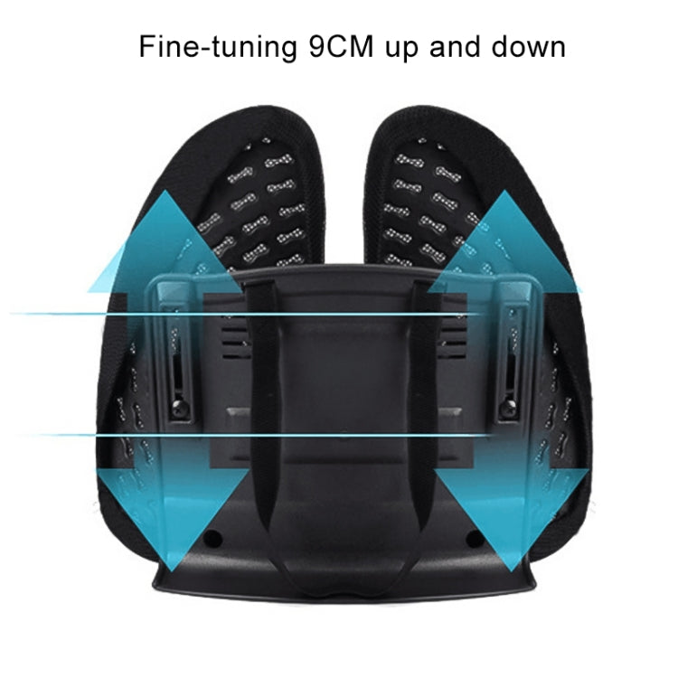 Car Lumbar Support Office Seat Belt Backrest Double Cushion Car Home Massage Lumbar Ice Silk Pillow (Black) - Seat Accessories by PMC TechLife | Online Shopping South Africa | PMC TechLife | Buy Now Pay Later Mobicred