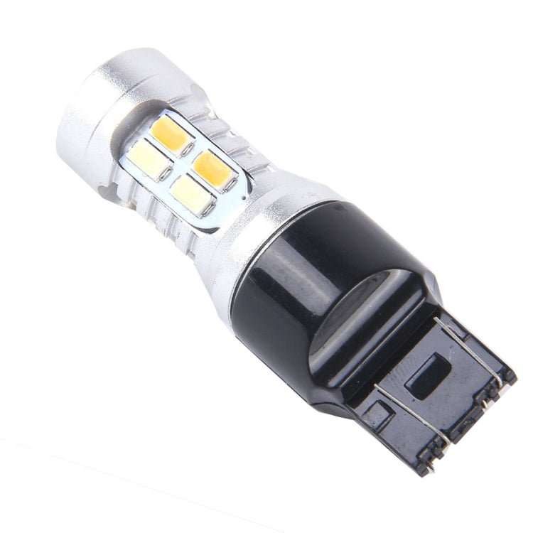 2 PCS T20/7443 10W 1000 LM 6000K White + Yellow Light Turn Signal Light with 20 SMD-5730-LED Lamps And Len. DC 12-24V - Arrow Turn Lights by PMC TechLife | Online Shopping South Africa | PMC TechLife | Buy Now Pay Later Mobicred