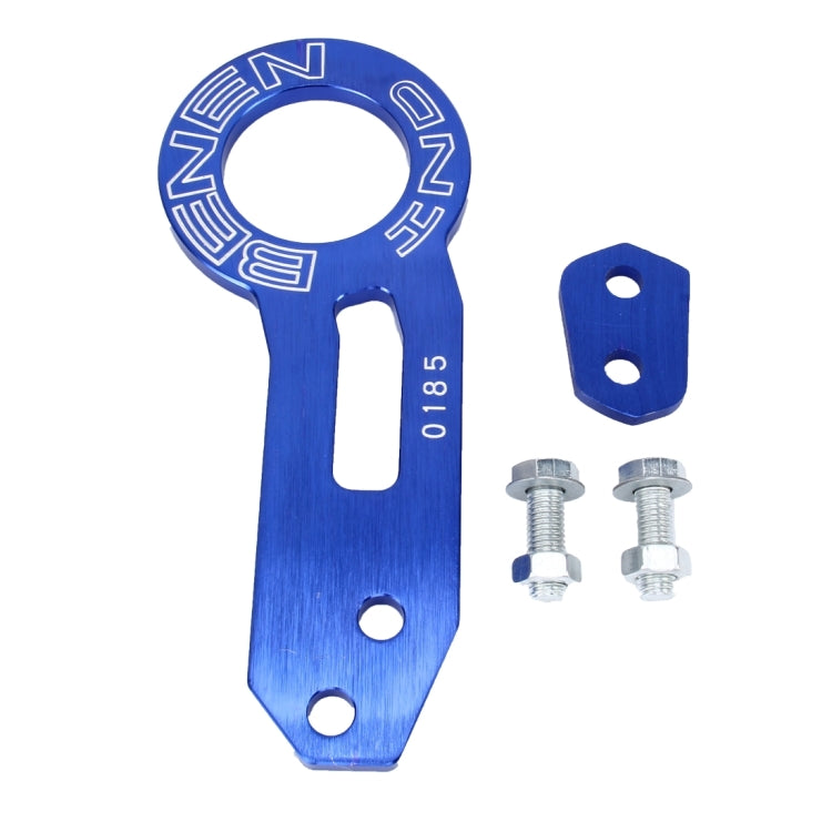 Benen Aluminum Alloy Rear Tow Towing Hook Trailer Ring for Universal Car Auto with Two Screw Holes(Blue) - Towing Bars by PMC TechLife | Online Shopping South Africa | PMC TechLife | Buy Now Pay Later Mobicred