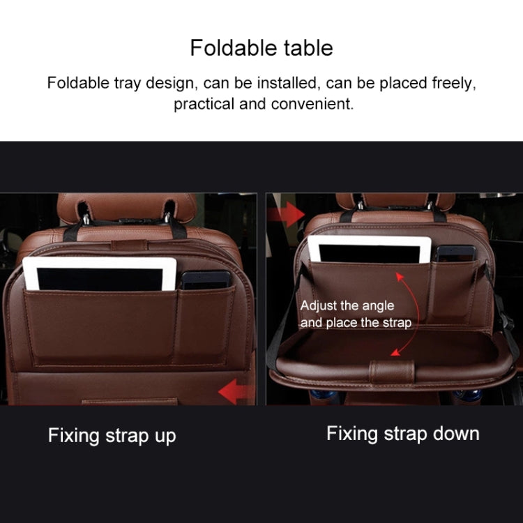 Multifunction Car Seat Pockets Folding Storage Bag (Beige) - Stowing Tidying by PMC TechLife | Online Shopping South Africa | PMC TechLife | Buy Now Pay Later Mobicred