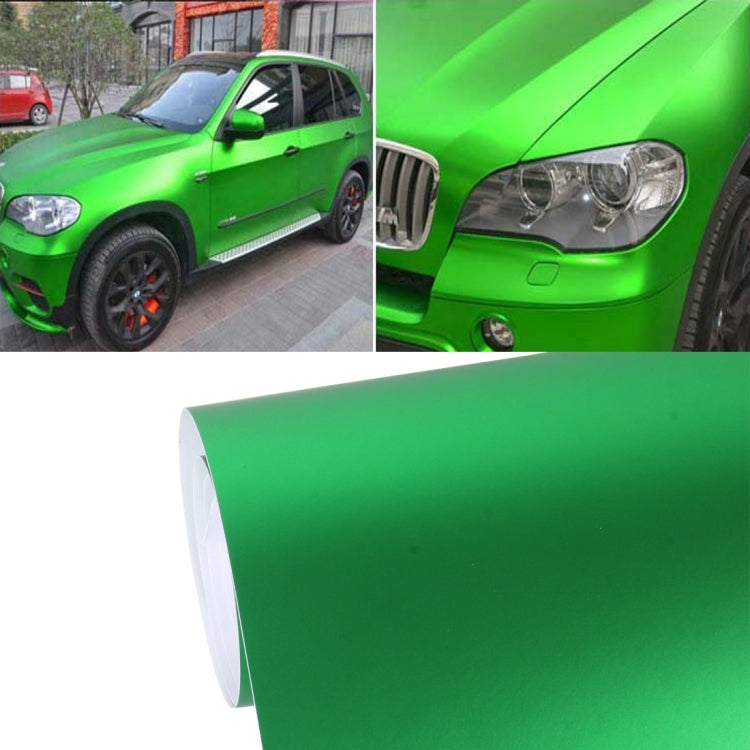 8m * 0.5m Ice Blue Metallic Matte Icy Ice Car Decal Wrap Auto Wrapping Vehicle Sticker Motorcycle Sheet Tint Vinyl Air Bubble Sticker(Green) - Auto Film by PMC TechLife | Online Shopping South Africa | PMC TechLife | Buy Now Pay Later Mobicred