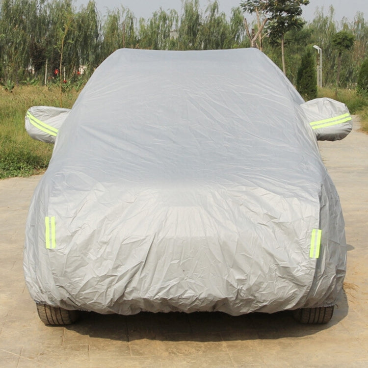 Oxford Cloth Anti-Dust Waterproof Sunproof Flame Retardant Breathable Indoor Outdoor Full Car Cover Sun UV Snow Dust Resistant Protection SUV Car Cover with Warning Strips, Fits Cars up to 5.1m(199 inch) in Length - PE Material by PMC TechLife | Online Shopping South Africa | PMC TechLife | Buy Now Pay Later Mobicred