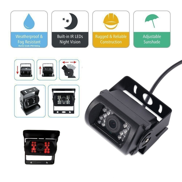 F0505 7 inch HD Car Dual Camera Rearview Mirror Monitor, with 2 x 10m Cable - free shipping - PMC TechLife - Order now!