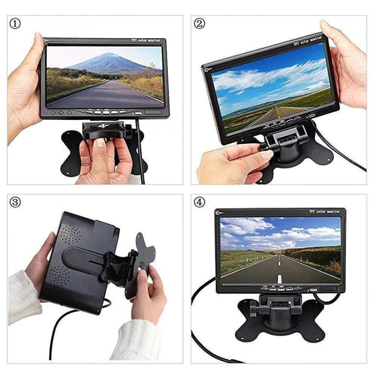 F0505 7 inch HD Car Dual Camera Rearview Mirror Monitor, with 2 x 10m Cable - free shipping - PMC TechLife - Order now!