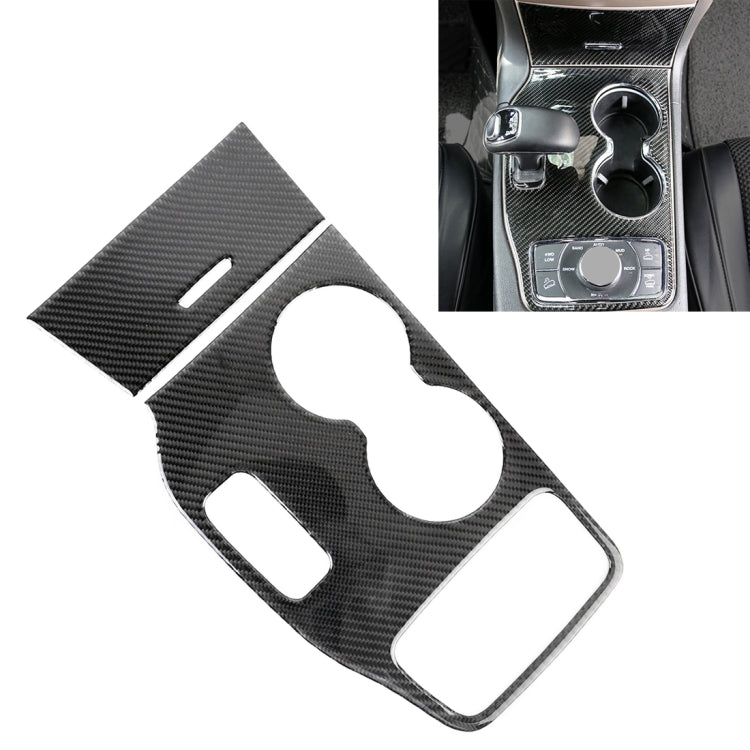 2 PCS Car Water Cup Panel Carbon Fiber Decorative Sticker for Jeep Grand Cherokee 2014-2015 - Car Interior Mouldings by PMC TechLife | Online Shopping South Africa | PMC TechLife | Buy Now Pay Later Mobicred