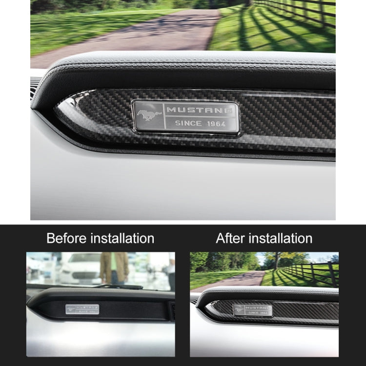 2 PCS Car Instrument Console Decorative Sticker for Ford Mustang 2015-2020 - Car Interior Mouldings by PMC TechLife | Online Shopping South Africa | PMC TechLife | Buy Now Pay Later Mobicred