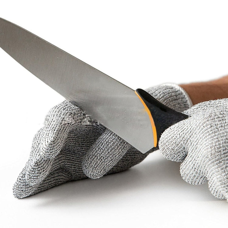 A Pair Cut-resistant Gardening Gloves HPPE Food-grade 5-Level Anti-cutting Anti-wear Safety Working Gloves, Size: XL, Length: 26cm(White) - Safety Gloves by PMC TechLife | Online Shopping South Africa | PMC TechLife | Buy Now Pay Later Mobicred