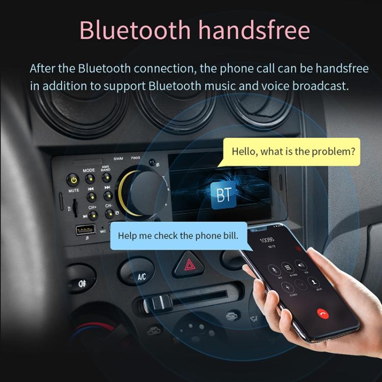 7805 4.1 inch Universal Car Radio Receiver MP5 Player, Support FM & Bluetooth & TF Card with Remote Control - Car MP3 & MP4 & MP5 by PMC TechLife | Online Shopping South Africa | PMC TechLife | Buy Now Pay Later Mobicred