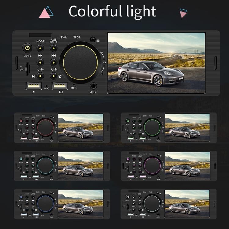 7805 4.1 inch Universal Car Radio Receiver MP5 Player, Support FM & Bluetooth & TF Card with Remote Control - Car MP3 & MP4 & MP5 by PMC TechLife | Online Shopping South Africa | PMC TechLife | Buy Now Pay Later Mobicred
