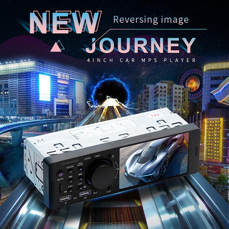 7805 4.1 inch Universal Car Radio Receiver MP5 Player, Support FM & Bluetooth & TF Card with Remote Control - Car MP3 & MP4 & MP5 by PMC TechLife | Online Shopping South Africa | PMC TechLife | Buy Now Pay Later Mobicred