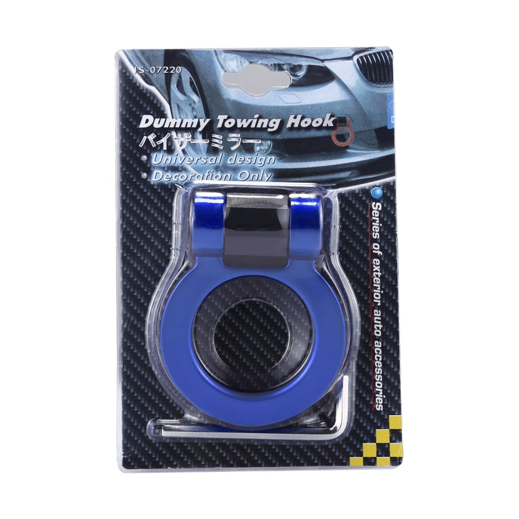 Car Truck Bumper Round Tow Hook Ring Adhesive Decal Sticker Exterior Decoration (Blue) - Towing Bars by PMC TechLife | Online Shopping South Africa | PMC TechLife | Buy Now Pay Later Mobicred