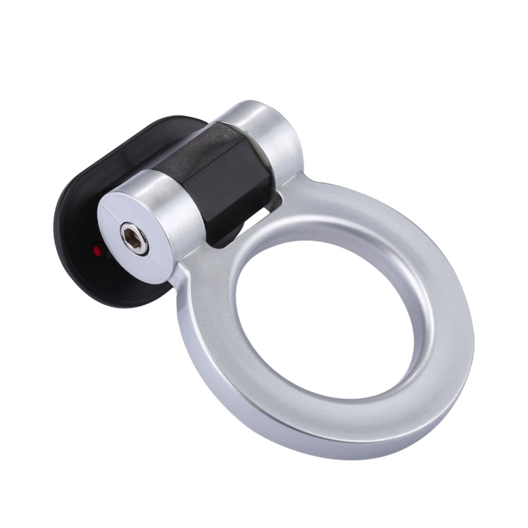 Car Truck Bumper Round Tow Hook Ring Adhesive Decal Sticker Exterior Decoration (Silver) - Towing Bars by PMC TechLife | Online Shopping South Africa | PMC TechLife | Buy Now Pay Later Mobicred
