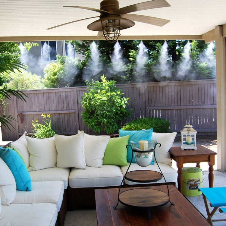 Outdoor Lawn Garden PE Hose Mist Watering Line Misting Cooling System with 26 x Mist Nozzles, Length: 18m(Black) - Watering & Irrigation by PMc TechLife | Online Shopping South Africa | PMc TechLife | Buy Now Pay Later Mobicred