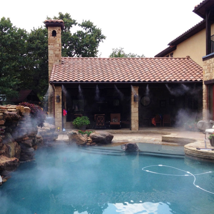 Outdoor Lawn Garden PE Hose Mist Watering Line Misting Cooling System with 26 x Mist Nozzles, Length: 18m(White) - Watering & Irrigation by PMc TechLife | Online Shopping South Africa | PMc TechLife | Buy Now Pay Later Mobicred