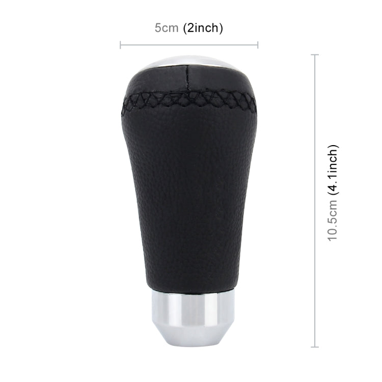 Universal Car Modified Shifter Black Leather Lever Manual 5-Speed Gear Shift Knob - Shift Knob by PMC TechLife | Online Shopping South Africa | PMC TechLife | Buy Now Pay Later Mobicred