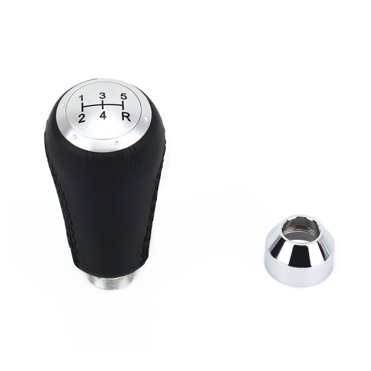 Universal Car Modified Shifter Black Leather Lever Manual 5-Speed Gear Shift Knob - Shift Knob by PMC TechLife | Online Shopping South Africa | PMC TechLife | Buy Now Pay Later Mobicred