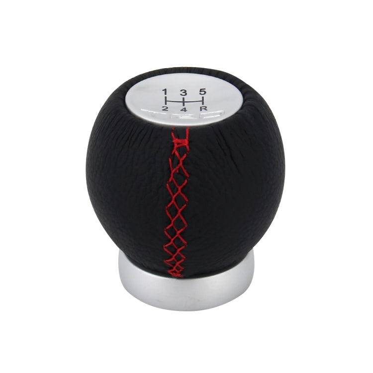 Universal Car Modified Shifter Black Leather Lever Manual 5-Speed Gear Shift Knob Adapter - Shift Knob by PMC TechLife | Online Shopping South Africa | PMC TechLife | Buy Now Pay Later Mobicred