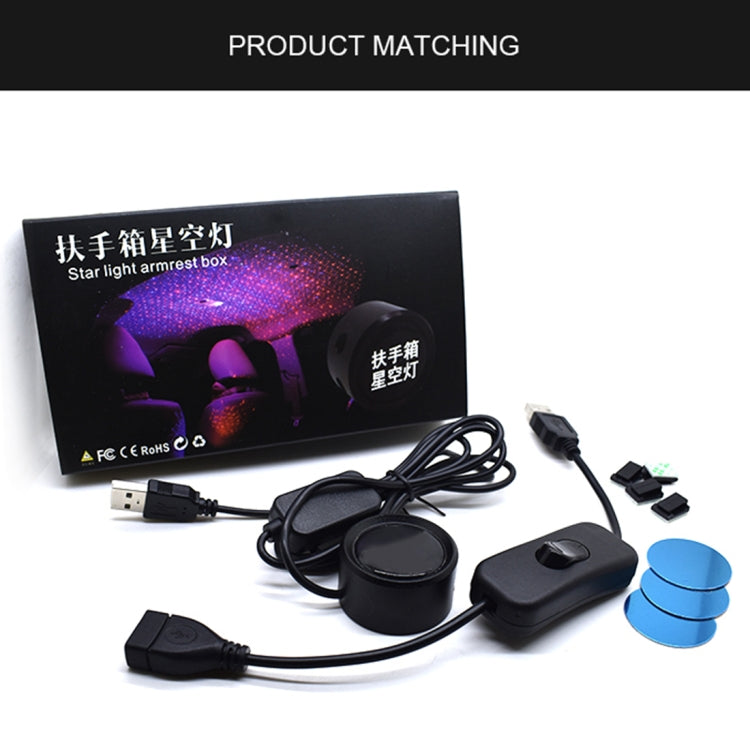 Car Roof Ceiling Decoration 5V Red Blue LED Star Night Lights Projector Atmosphere Galaxy Lamp - Atmosphere lights by PMC TechLife | Online Shopping South Africa | PMC TechLife | Buy Now Pay Later Mobicred