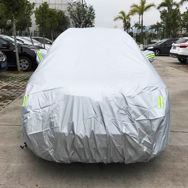 PVC Anti-Dust Sunproof SUV Car Cover with Warning Strips, Fits Cars up to 4.7m(183 inch) in Length - PE Material by PMC TechLife | Online Shopping South Africa | PMC TechLife | Buy Now Pay Later Mobicred