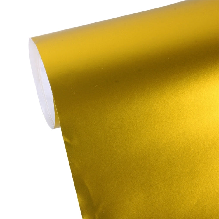 5m * 0.5m Ice Blue Metallic Matte Icy Ice Car Decal Wrap Auto Wrapping Vehicle Sticker Motorcycle Sheet Tint Vinyl Air Bubble Free(Gold) - Auto Film by PMC TechLife | Online Shopping South Africa | PMC TechLife | Buy Now Pay Later Mobicred