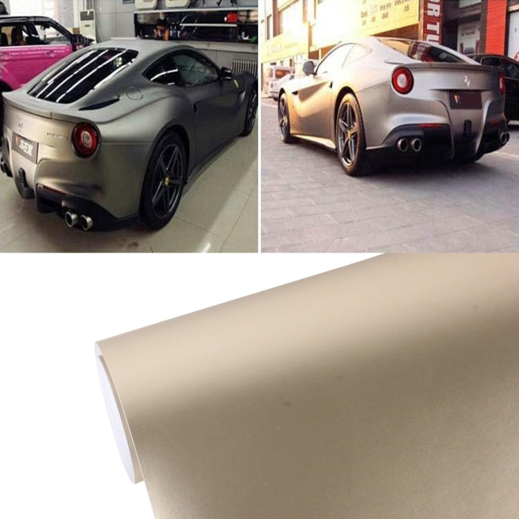 5m * 0.5m Ice Blue Metallic Matte Icy Ice Car Decal Wrap Auto Wrapping Vehicle Sticker Motorcycle Sheet Tint Vinyl Air Bubble Free(Rose Gold) - Auto Film by PMC TechLife | Online Shopping South Africa | PMC TechLife | Buy Now Pay Later Mobicred