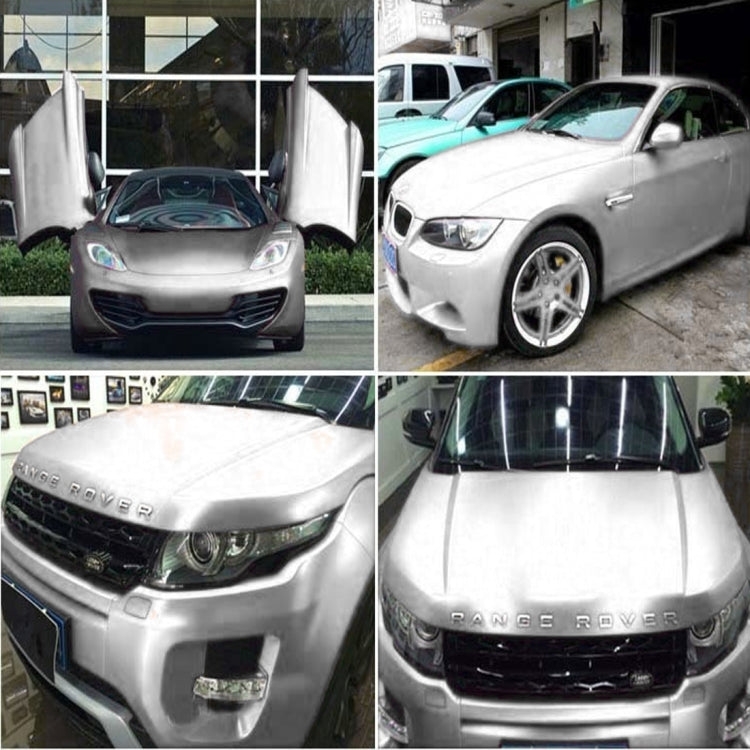5m * 0.5m Ice Blue Metallic Matte Icy Ice Car Decal Wrap Auto Wrapping Vehicle Sticker Motorcycle Sheet Tint Vinyl Air Bubble Free(Silver) - Auto Film by PMC TechLife | Online Shopping South Africa | PMC TechLife | Buy Now Pay Later Mobicred