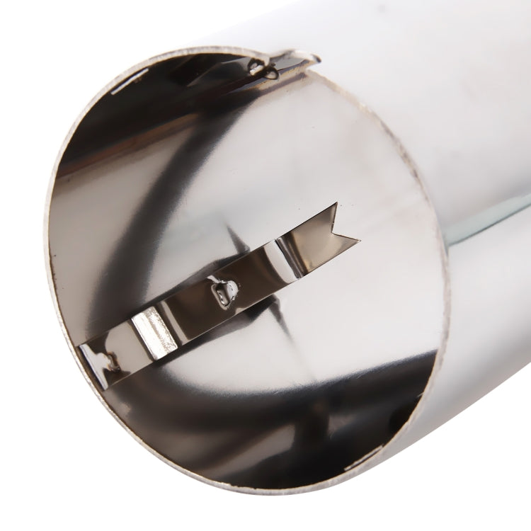 2 PCS Car Styling Stainless Steel Exhaust Tail Muffler Tip Pipe for VW Volkswagen 1.8T/2T Swept Volume, Audi A1/A3/A4L/Q3/Q5(Silver) - Exhaust Pipes by PMC TechLife | Online Shopping South Africa | PMC TechLife | Buy Now Pay Later Mobicred