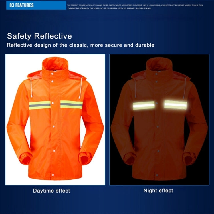 Adult Split Reflective Raincoats Rain Pants Cleaners Waterproof Clothes Labor Insurance Safety Sanitation Suits, Size: L - Reflective Safety Clothing by PMC TechLife | Online Shopping South Africa | PMC TechLife | Buy Now Pay Later Mobicred