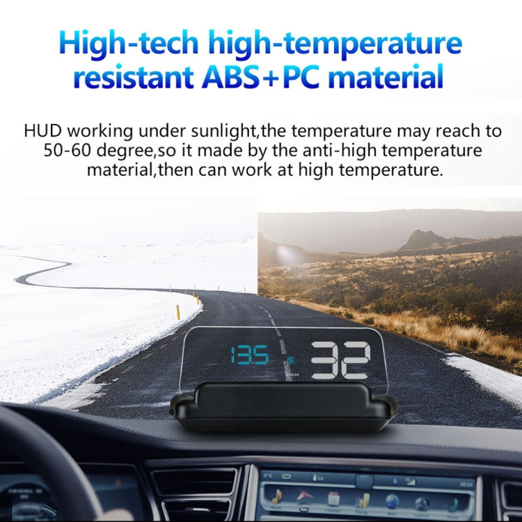 T900 Car GPS HUD Virtual HD Reflection Board Head-up Display, Speed & Driving Distance / Time Display, Over Speed & Voltage & Low Voltage Alarm, Fatigue Driving - Head Up Display System by PMC TechLife | Online Shopping South Africa | PMC TechLife | Buy Now Pay Later Mobicred