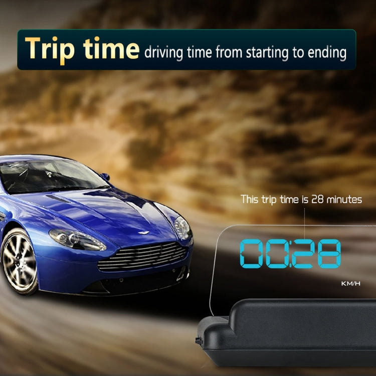 T900 Car GPS HUD Virtual HD Reflection Board Head-up Display, Speed & Driving Distance / Time Display, Over Speed & Voltage & Low Voltage Alarm, Fatigue Driving - Head Up Display System by PMC TechLife | Online Shopping South Africa | PMC TechLife | Buy Now Pay Later Mobicred