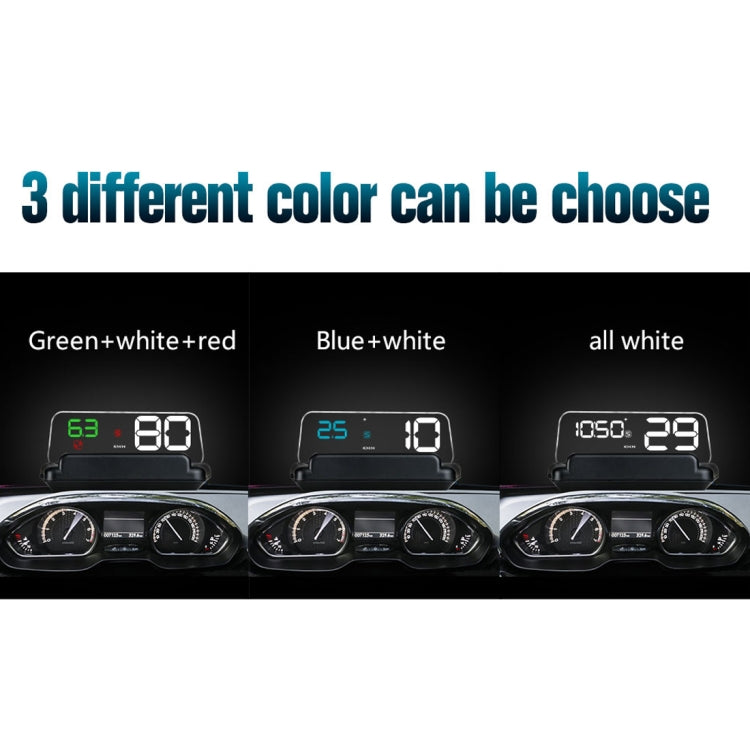 T900 Car GPS HUD Virtual HD Reflection Board Head-up Display, Speed & Driving Distance / Time Display, Over Speed & Voltage & Low Voltage Alarm, Fatigue Driving - Head Up Display System by PMC TechLife | Online Shopping South Africa | PMC TechLife | Buy Now Pay Later Mobicred